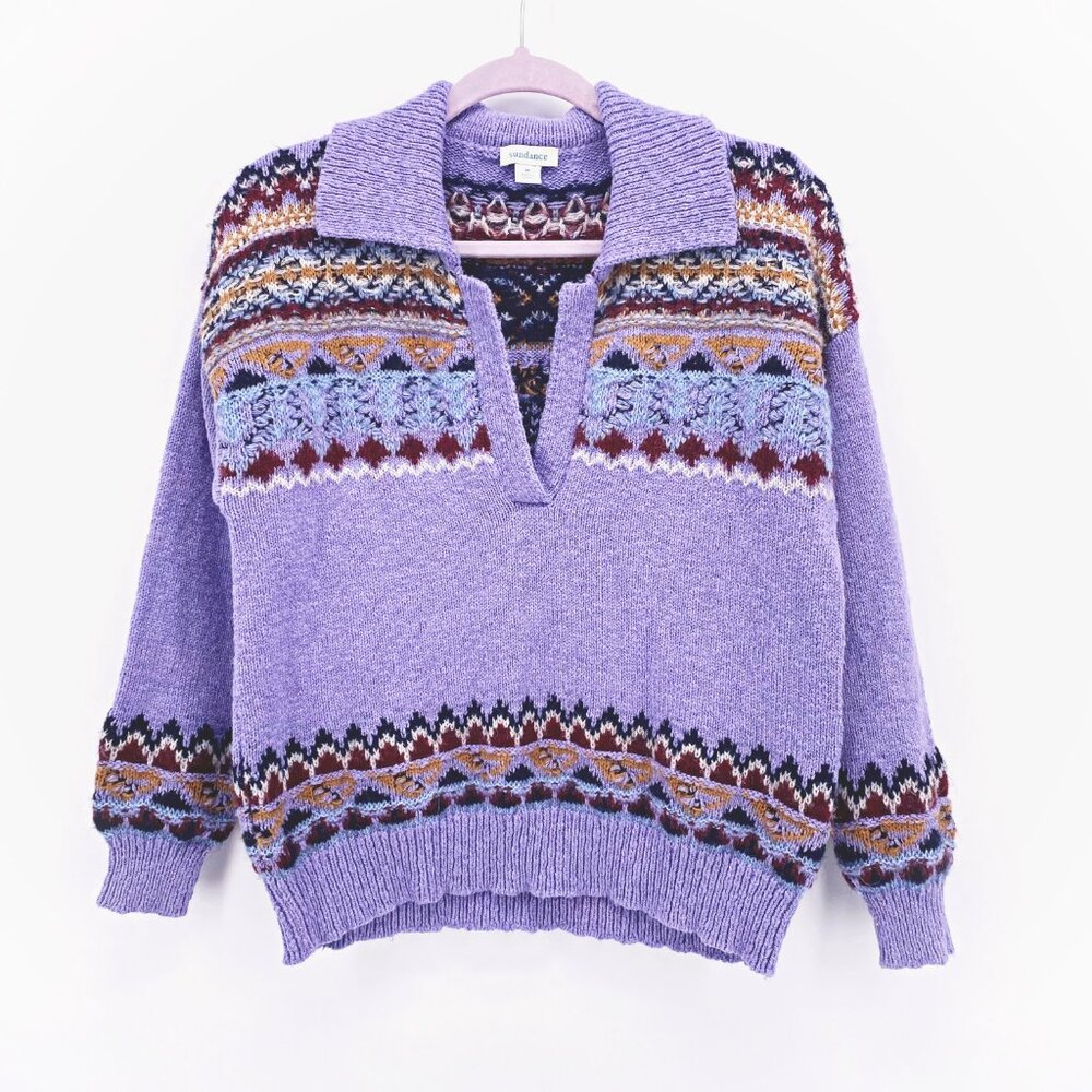 Sundance Calder Fair Isle Collar Sweater - Picture 1 of 11